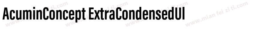 AcuminConcept ExtraCondensedUltraBl字体转换